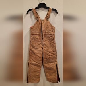 Warm and Durable Tan Kids Overalls